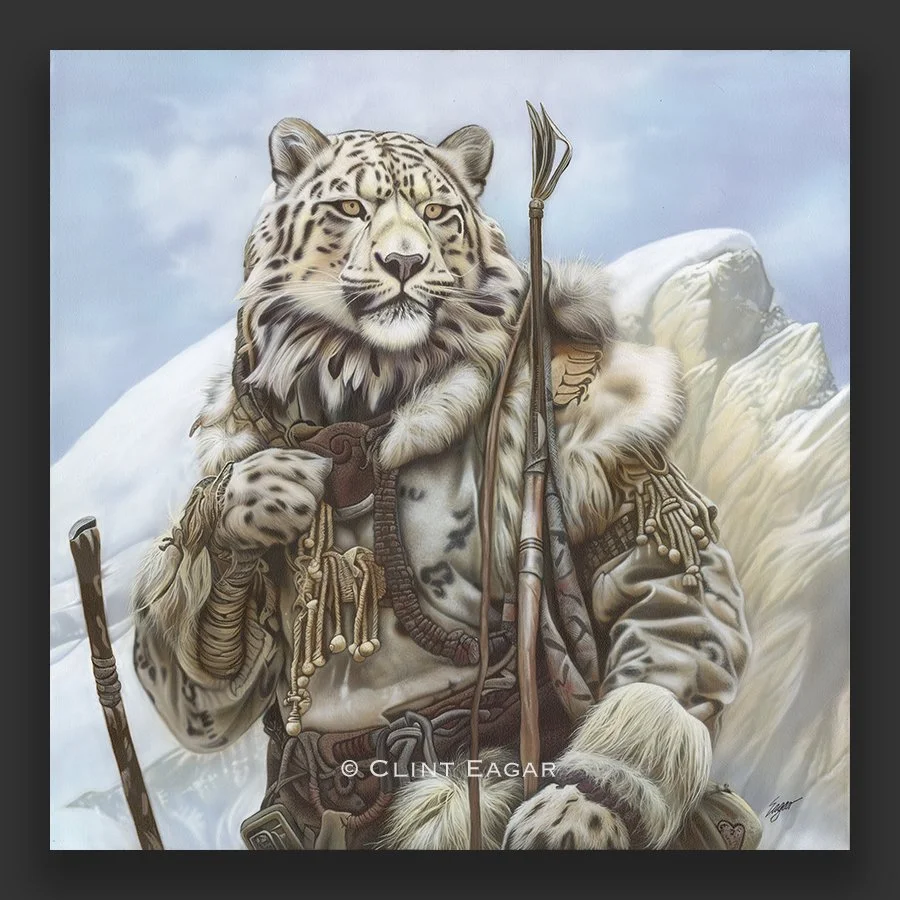 Winter Sentinel | Snow Leopard | Clint Eagar Design